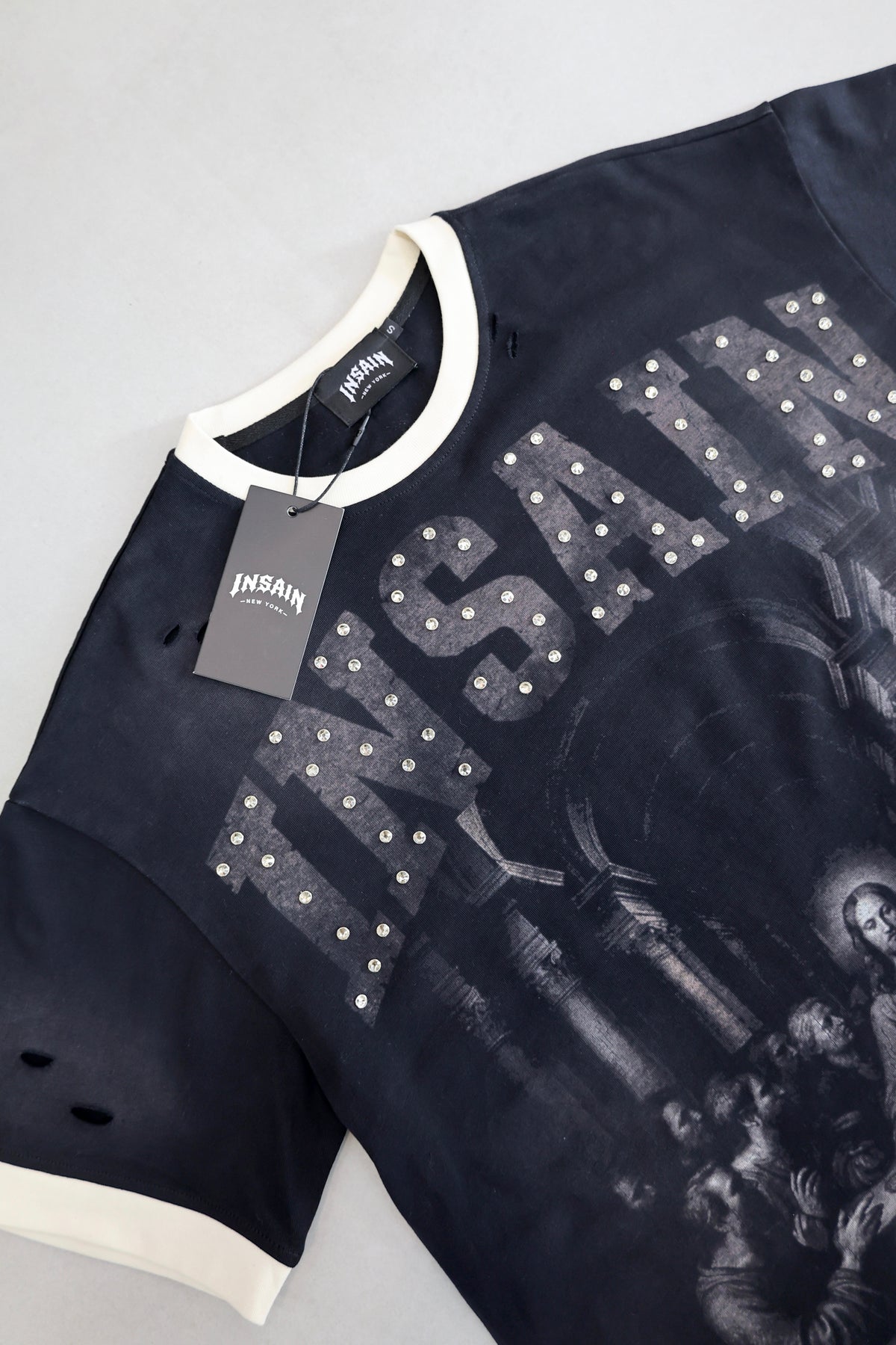Last Supper Rhinestone Tee-2