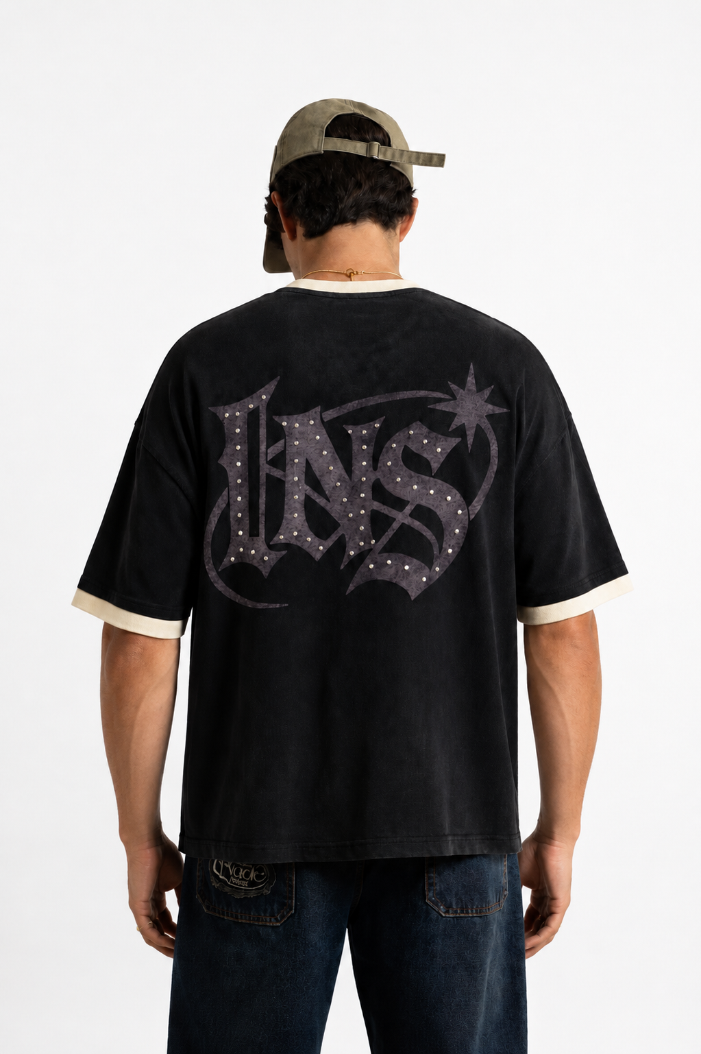 Last Supper Rhinestone Tee-4