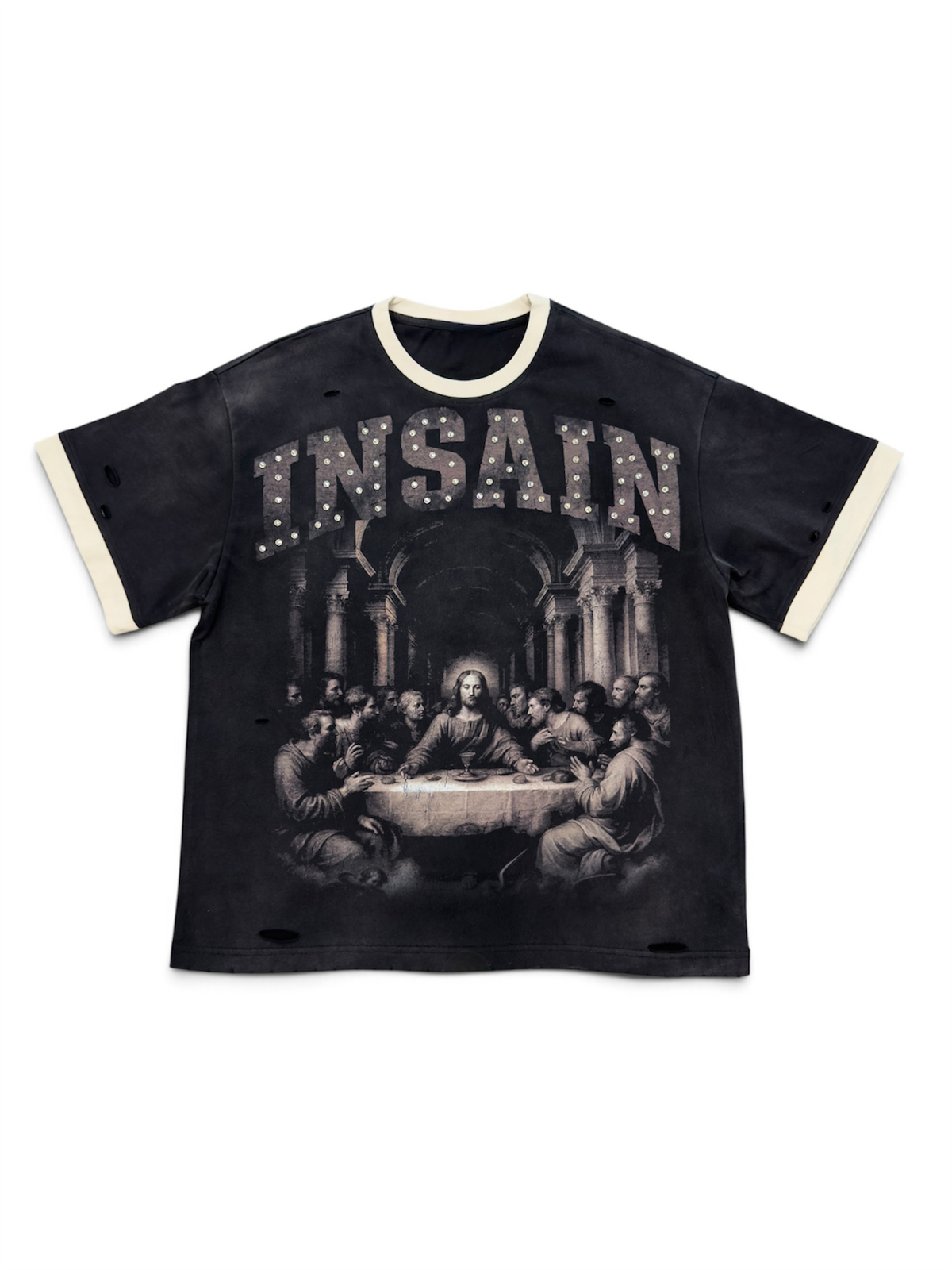 Last Supper Rhinestone Tee-1